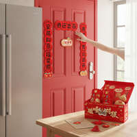 Magnetic Couplets for New Home Celebration - Housewarming Decor Set with Blessing Door Stickers