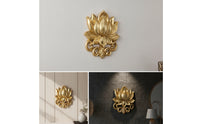 Wall Sculpture Decorative SculpturalWall Ornament for Tea Room, Entryway