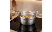 Double Handle Ramen Pot Round Cooking Gear Small