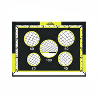 Portable Folding Soccer goals 2 in 1 Foldable Football goals Net Netting Detachable Soccer Target Net for Kids, Outdoor, Training, Backyard