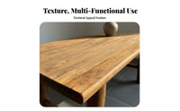 entire Wood Slab Table Natural Grain Wood Table Retro design & household Furniture for homeowners, Interior Designers, and tea Room, Guesthouse, Restaurant