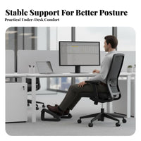 Non-Slip Ergonomic Foot oscillator Massage Texture Rocking Footrest with Massager Easy to Assemble Footstool two-modeUse for Home Workers, Students, video game enthusiasts, Study Room, Gaming Setup