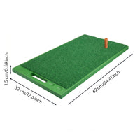Golf Chipping Mat Space-Saving Golf Swing Mat Carry Handle Sports Gear