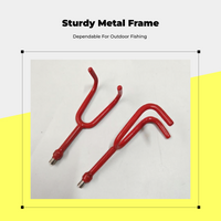 Fishing Rod Hook, Carbon Steel, 8mm Universal, Sturdy