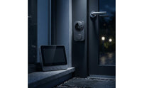 Two-Way Audio Wireless Visual Entry Chime System No App Setup Outdoor Entry Chime Camera 4.3-Inch Screen Entry Security Battery Powered