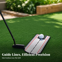 U-Shaped Cutout Golf Putting Mirror Reference Points Putting Practice Mirror Visual Feedback Training Aid Acrylic