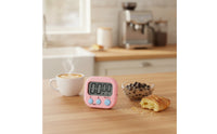 Countdown Timer Digital Countdown Clock Electronic Cooking Timer Magnetic Countdown Timer Tabletop Timer Dual Mode Loud Alarm Suitable for Cooking Exercise Study