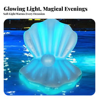 Inflatable Seashell Seat Princess Theme Party Decoration Multi-Purpose for Girls