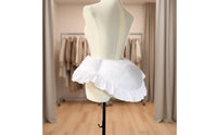 Lolita Bustle Skirt White Padded Bustle Skirt Tie Closure