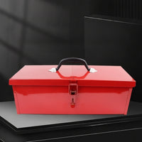 Metal Tool Box Long-Lasting Tool Box with Handle Heavy Duty for Car Trunk