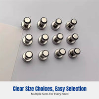 Metal Magnetic Push Pins, Round Thumbtacks, Refrigerator Magnets for Whiteboard, Office Display Fasteners