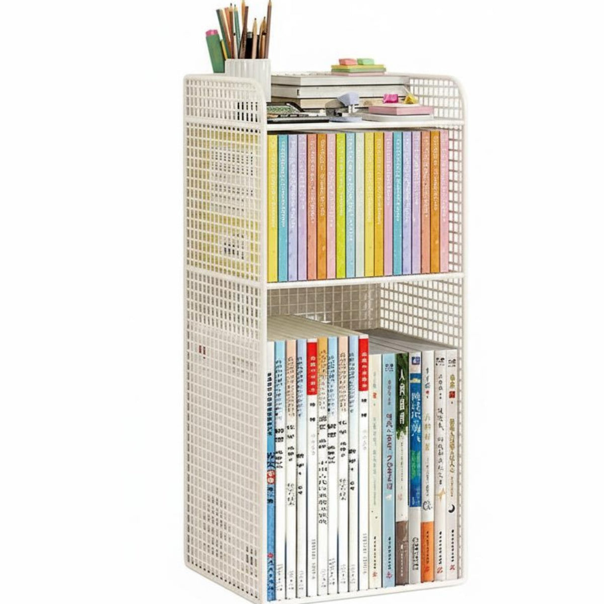 2-Tier Wireframe Rack Sturdy Construction 2-Tier Display Rack Easy Assembly