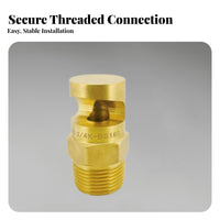 Brass Fan Nozzle Wide Angle Spray Tip 3/4 Inch Thread Nozzle for Dust Suppression, Cooling, Fire Protection