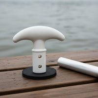 Ergonomic T-Grip Paddle Handle Lightweight T Paddle Handle Stable Boating Accessory Shock Absorbing for Canoeists