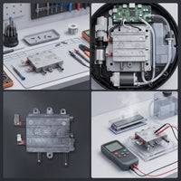 220V Steam Heating Component Steam Generator Module Anti-Scaling Heating Component with Terminal Terminals Rectangular for Robot Mop Maintenance