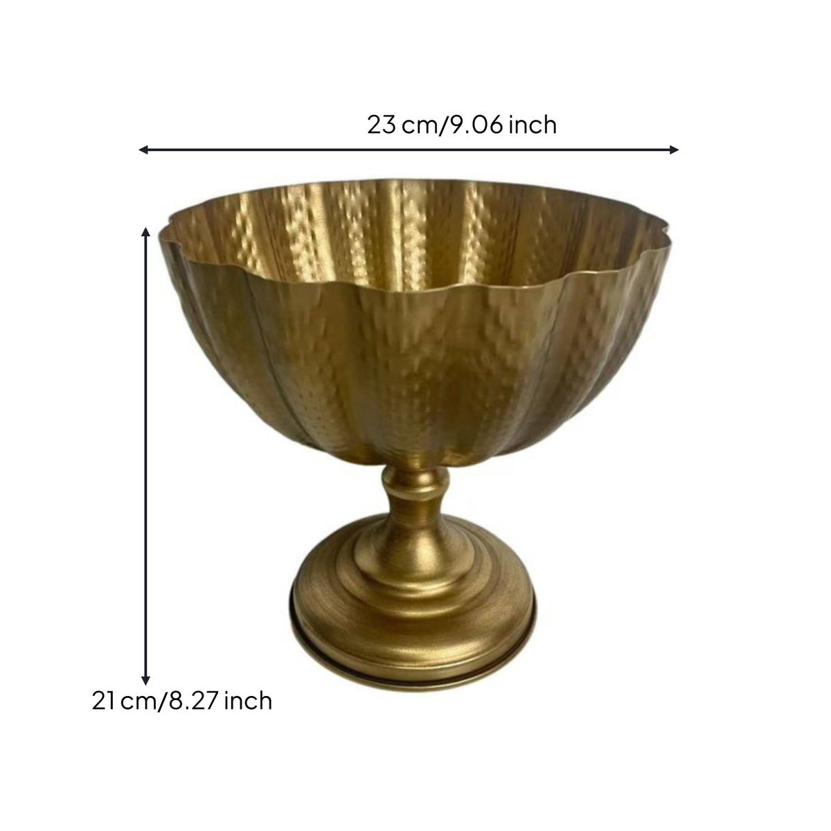 Pedestal Vase Gold Metal Vase Flower Arrangement Detachable Vessel for Table Centerpiece