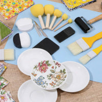 20 Pieces Scrapbooking Kit with Cutting Mat Complete Paper Craft Tool Kit Reusable Collage Tools for Hobbyists