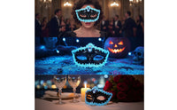 Masquerade Mask with Gemstone Black Masquerade Mask Luxurious Lightweight for Women, Halloween, Carnival
