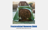 Non-Woven Frost Protection Cloth, Thermal Insulation Garden Cover, Windproof Green Fabric for Landscaping