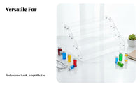 Acrylic Medicine Display Rack Space-Saving Acrylic Display Effortless Assembly Clear Multi-Tier Organizer for Pharmacists, Collectors