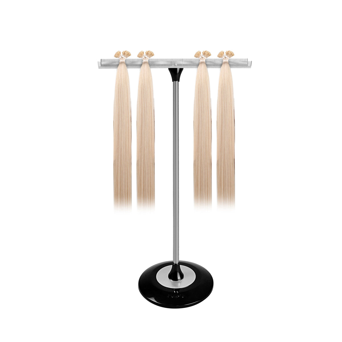 Movable Stainless Steel Wig Stand for Hair Styling and Storage