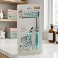 Nail Clippers and Nail File Set for Pet Grooming, Cat Nail Clippers for Small Animals, Dog Nail Clippers for Guinea Pig, Easy to Use Design