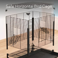 Parrot Cage with Wheels and Drawer Base, Multi-Door