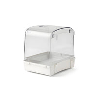 Easy to Install Bird Bathing Enclosure Transparent Cover Bird Shower Box Sturdy Plastic Enclosure Accessory Splash Guard