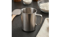 Metal Measuring Cup Smooth Shiny Finish Stainless Steel Measuring Cup Kitchen Tool Corrosion Resistant Easy to Read