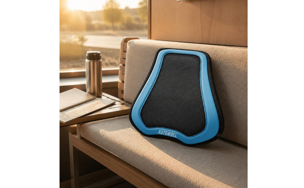 Ventilated Car Back Support Pillow with Cooling Fan Holes