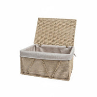 Woven storage container with Lid particleprotective Lidded Woven storage container Handmade for Home, Families
