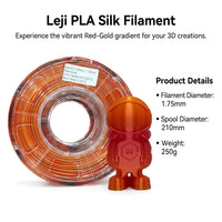 Multicolor Gradient Rainbow PLA Filament 1.75mm, Printer 250g Spool, for Prototyping Modeling Hobbyists, Dimensional Accuracy +/- 0.03mm