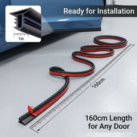 Car Door Seal Automotive Rubber Seal Strip, Heavy Duty Vehicle Weatherstrip, Soundproofing Waterproof Car Seal, Auto Door Seal for Repair