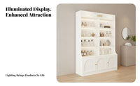 Cosmetic Display Cabinet Versatile Presentation Skincare Display Rack Sturdy and Resilient Elegance Product Shelving Unit for Retailers, Spa