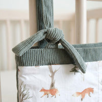 Crib Hanging Organizer Soft Material Crib Rail Storage Pocket Quick Reach