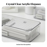 Stackable Organizer Set Transparent Individual Storage container Clear Design