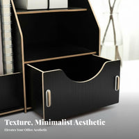 Sliding Drawer Multi-Compartment Desk Holder Space Saving Desktop Organizer Large Capacity Stationery Holder Long-Lasting for Students, Professionals, Teachers, Dorm Room, Classroom