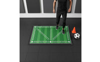 Ball Control Practice Mat Wear-Resistant Soccer Footwork Mat Easy to Clean Training Gear for Kids