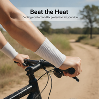 Ice Silk Arm Sleeves for Sun Protection and Warmth, Thin Breathable Cycling Armlets for Men and Women