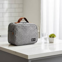 Insulated Meal Carrier Reusable Meal Carrier with Pockets Soft for Office Workers, Students, Work, Picnic