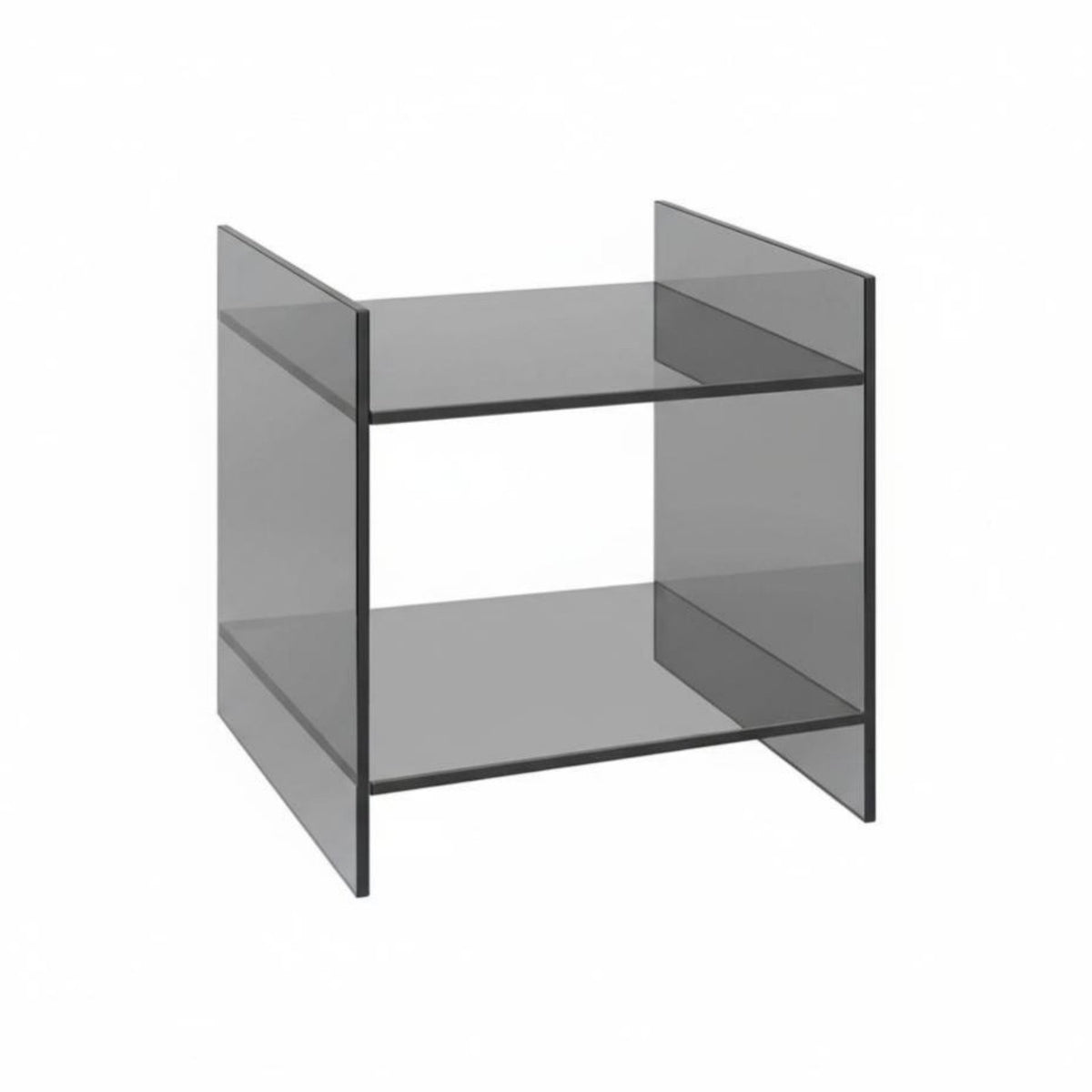 Modern Design periodical Rack Table Minimalist & aesthetic Wavy Acrylic table Multi-Functional Nightstand Transparent Look for Readers, Apartment Dwellers, homeowners, Living Room, Bedroom, Home Office, Study