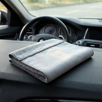 Suede Car Drying Towel and 30x40cm Microfibre Cloth, Thickened Microfibre Towel for Glass Cleaning, Lint Plain Weave for Car Washing