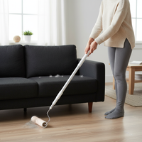 Lint Roller with Extendable Handle and Refills for Pet Hair, Dust, and Debris Removal