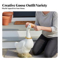 Cute Designs Goose Dress-up Set Multiple Design S Funny Pet Hat and Collar Set Adjustable Fit for Halloween, Birthday Parties, Themed Events