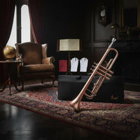 Bronze Trumpet Kit Easy to Play Antique Finish Trumpet Rust Resistant Wind Instrument for Beginners