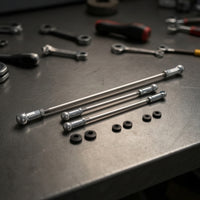 3 Pieces Gear Linkage Push Rods with Rubber Seals Adjustable Gear Linkage Rods Pushrod Seal Threaded Hardware Metal
