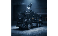 Metal SWAT Truck Model Inertial Toy Truck with Opening Door Movable Simulation Police Vehicle Die-Cast Style for Children, Toddlers, Playroom, Home