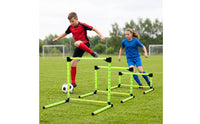 Folding Adjustable Hurdles Lightweight Adjustable Agility Hurdles Soccer Hurdle Compact Storage Training Set Versatile