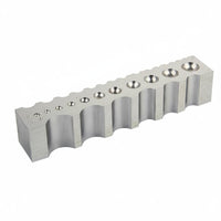 Multi-Size Holes Band Forming Block Polished Polished Surface Curved Channel Steel Block Hemispherical Channel Mold for Goldsmiths, Jewelers, Goldsmith Shop, Jewelry Workshop