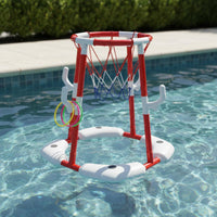 Buoyant Pool Basketball Hoop Parent Child Play Children's Pool Hoop Easy Assembly Swim Toy for Kids, Families, Outdoor